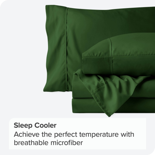 Bare Home Sheet Set - Premium 1800 Ultra-Soft Microfiber - Double Brushed - Hypoallergenic - Wrinkle Resistant