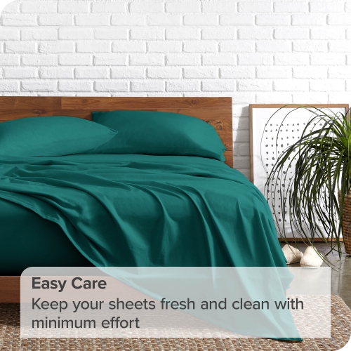 Bare Home Sheet Set - Premium 1800 Ultra-Soft Microfiber - Double Brushed - Hypoallergenic - Wrinkle Resistant