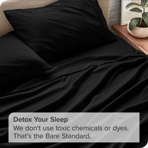 Bare Home Sheet Set - Premium 1800 Ultra-Soft Microfiber - Double Brushed - Hypoallergenic - Wrinkle Resistant