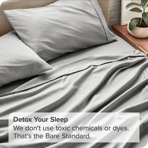 Bare Home Sheet Set - Premium 1800 Ultra-Soft Microfiber - Double Brushed - Hypoallergenic - Wrinkle Resistant