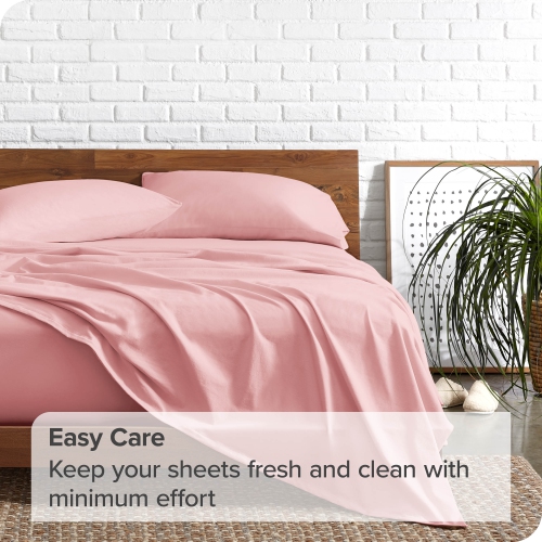 Bare Home Sheet Set - Premium 1800 Ultra-Soft Microfiber - Double Brushed - Hypoallergenic - Wrinkle Resistant