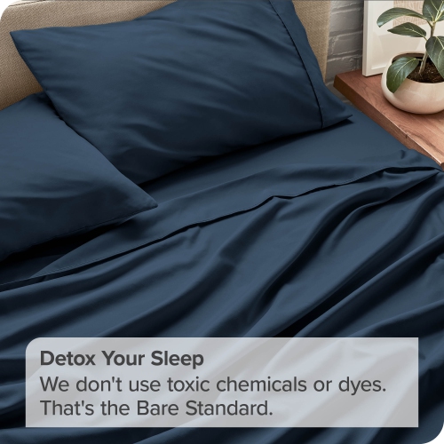 Bare Home Sheet Set - Premium 1800 Ultra-Soft Microfiber - Double Brushed - Hypoallergenic - Wrinkle Resistant