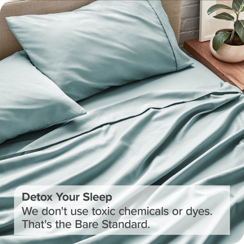 Bare Home Sheet Set - Premium 1800 Ultra-Soft Microfiber - Double Brushed - Hypoallergenic - Wrinkle Resistant
