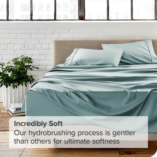 Bare Home Sheet Set - Premium 1800 Ultra-Soft Microfiber - Double Brushed - Hypoallergenic - Wrinkle Resistant