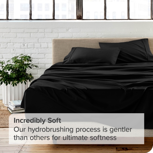 Bare Home Sheet Set - Premium 1800 Ultra-Soft Microfiber - Double Brushed - Hypoallergenic - Wrinkle Resistant