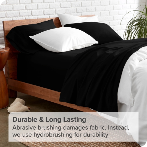 Bare Home Sheet Set - Premium 1800 Ultra-Soft Microfiber - Double Brushed - Hypoallergenic - Wrinkle Resistant