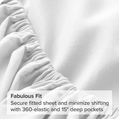 Bare Home Sheet Set - Premium 1800 Ultra-Soft Microfiber - Double Brushed - Hypoallergenic - Wrinkle Resistant