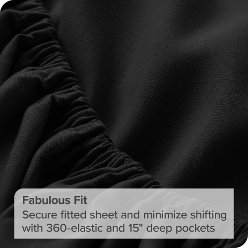 Bare Home Sheet Set - Premium 1800 Ultra-Soft Microfiber - Double Brushed - Hypoallergenic - Wrinkle Resistant