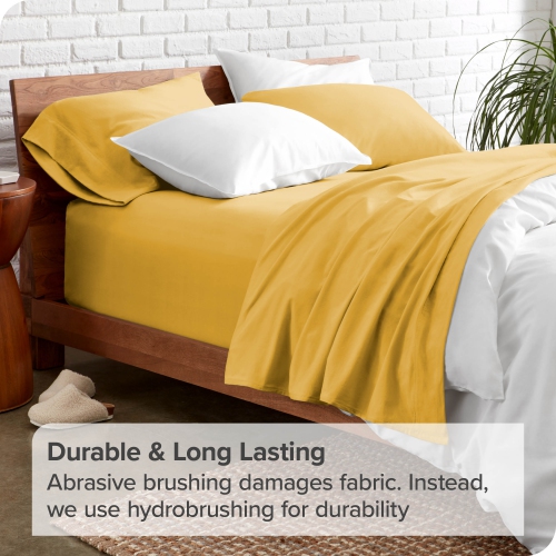 Bare Home Sheet Set - Premium 1800 Ultra-Soft Microfiber - Double Brushed - Hypoallergenic - Wrinkle Resistant