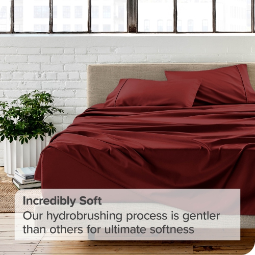 Bare Home Sheet Set - Premium 1800 Ultra-Soft Microfiber - Double Brushed - Hypoallergenic - Wrinkle Resistant