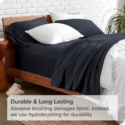 Bare Home Sheet Set - Premium 1800 Ultra-Soft Microfiber - Double Brushed - Hypoallergenic - Wrinkle Resistant