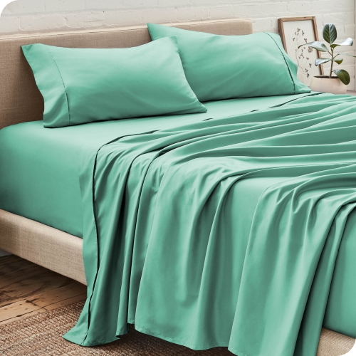 Bare Home Sheet Set - Premium 1800 Ultra-Soft Microfiber - Double Brushed - Hypoallergenic - Wrinkle Resistant