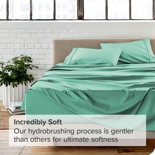 Bare Home Sheet Set - Premium 1800 Ultra-Soft Microfiber - Double Brushed - Hypoallergenic - Wrinkle Resistant