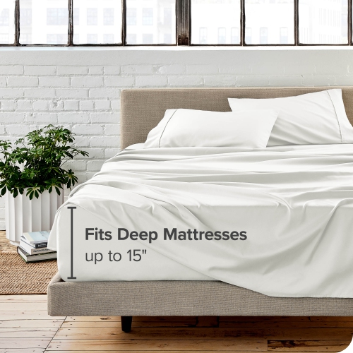 Bare Home Sheet Set - Premium 1800 Ultra-Soft Microfiber - Double Brushed - Hypoallergenic - Wrinkle Resistant