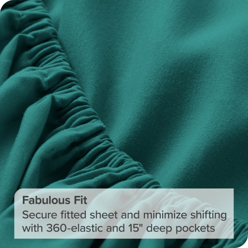 Bare Home Sheet Set - Premium 1800 Ultra-Soft Microfiber - Double Brushed - Hypoallergenic - Wrinkle Resistant