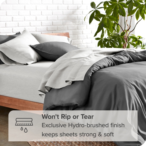Bare Home Sheet Set - Premium 1800 Ultra-Soft Microfiber - Double Brushed - Hypoallergenic - Wrinkle Resistant