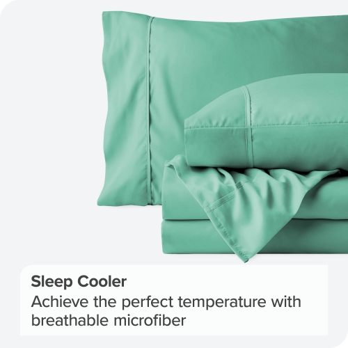 Bare Home Sheet Set - Premium 1800 Ultra-Soft Microfiber - Double Brushed - Hypoallergenic - Wrinkle Resistant