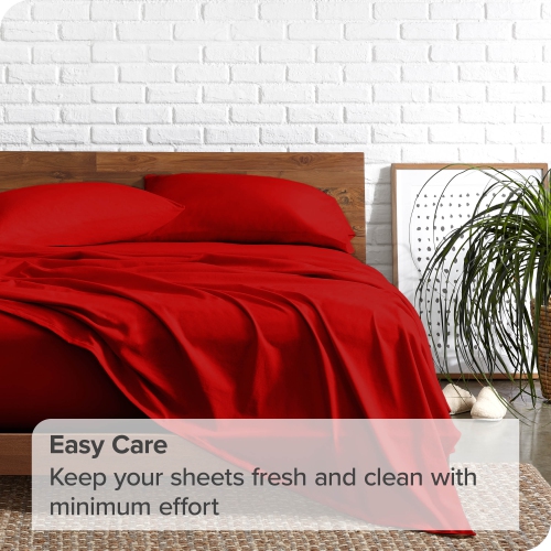 Bare Home Sheet Set - Premium 1800 Ultra-Soft Microfiber - Double Brushed - Hypoallergenic - Wrinkle Resistant