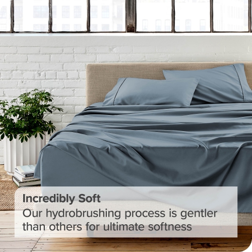 Bare Home Sheet Set - Premium 1800 Ultra-Soft Microfiber - Double Brushed - Hypoallergenic - Wrinkle Resistant