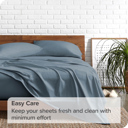 Bare Home Sheet Set - Premium 1800 Ultra-Soft Microfiber - Double Brushed - Hypoallergenic - Wrinkle Resistant