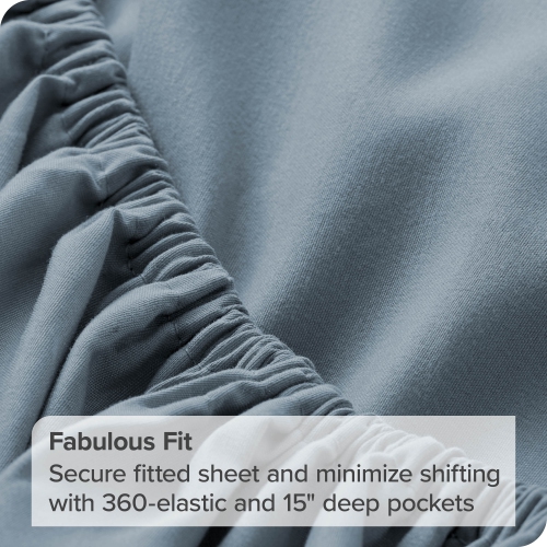 Bare Home Sheet Set - Premium 1800 Ultra-Soft Microfiber - Double Brushed - Hypoallergenic - Wrinkle Resistant