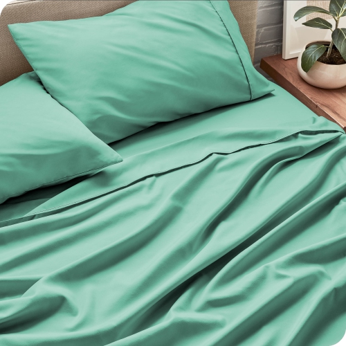 Bare Home Sheet Set - Premium 1800 Ultra-Soft Microfiber - Double Brushed - Hypoallergenic - Wrinkle Resistant