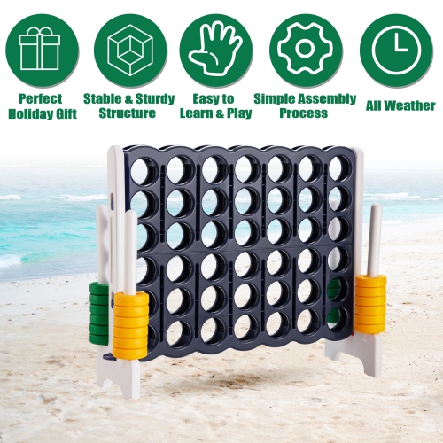 Topbuy Jumbo 4-to-Score Giant Game Set Giant 4 in A Row Game Set