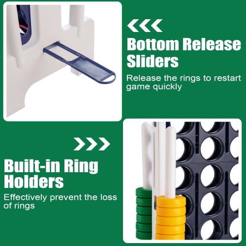 Topbuy Jumbo 4-to-Score Giant Game Set Giant 4 in A Row Game Set