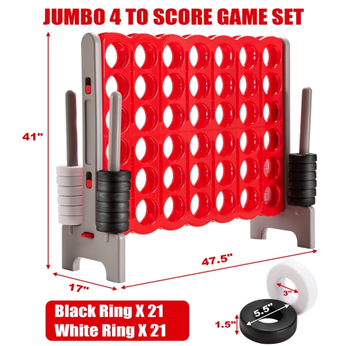 Topbuy Jumbo 4-to-Score Giant Game Set Giant 4 in A Row Game Set