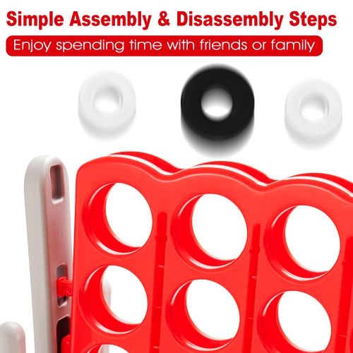 Topbuy Jumbo 4-to-Score Giant Game Set Giant 4 in A Row Game Set