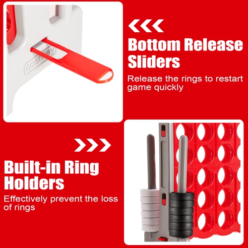 Topbuy Jumbo 4-to-Score Giant Game Set Giant 4 in A Row Game Set