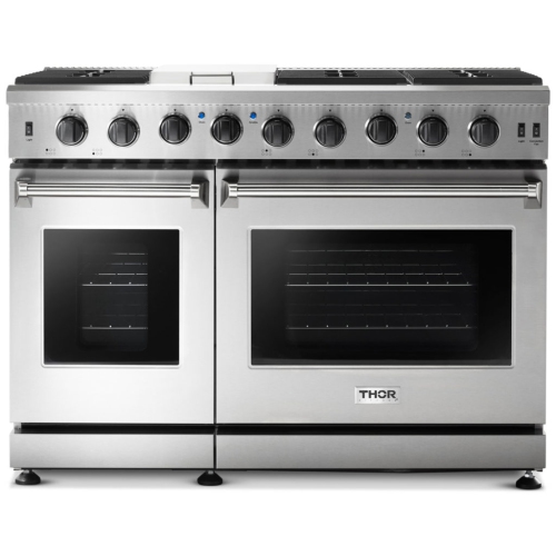 Thor Kitchen 48 Inch Gas Range in Stainless Steel- Model LRG4807U