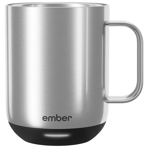 Tasse intelligente à régulation thermique de 295 ml Mug 2 d'Ember - Acier inoxydable