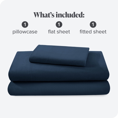Bare Home Flannel Sheet Set 100% Cotton, Velvety Soft Heavyweight - Double Brushed Flannel - Deep Pocket