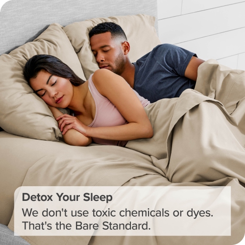 Bare Home Flannel Sheet Set 100% Cotton, Velvety Soft Heavyweight - Double Brushed Flannel - Deep Pocket