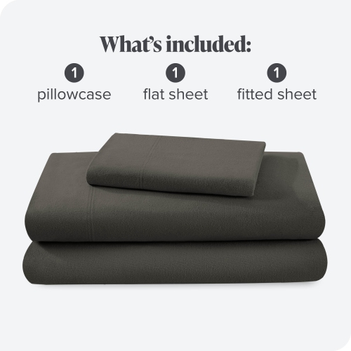 Bare Home Flannel Sheet Set 100% Cotton, Velvety Soft Heavyweight - Double Brushed Flannel - Deep Pocket