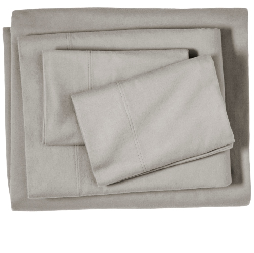 Bare Home Flannel Sheet Set 100% Cotton, Velvety Soft Heavyweight - Double Brushed Flannel - Deep Pocket