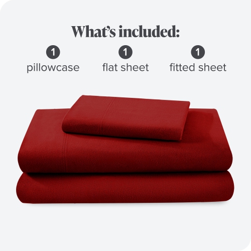 Bare Home Flannel Sheet Set 100% Cotton, Velvety Soft Heavyweight - Double Brushed Flannel - Deep Pocket