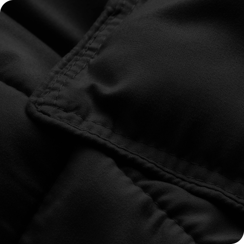 Bare Home Comforter Set - Goose Down Alternative - Ultra-Soft - Hypoallergenic - All Season Breathable Warmth - Full, Black