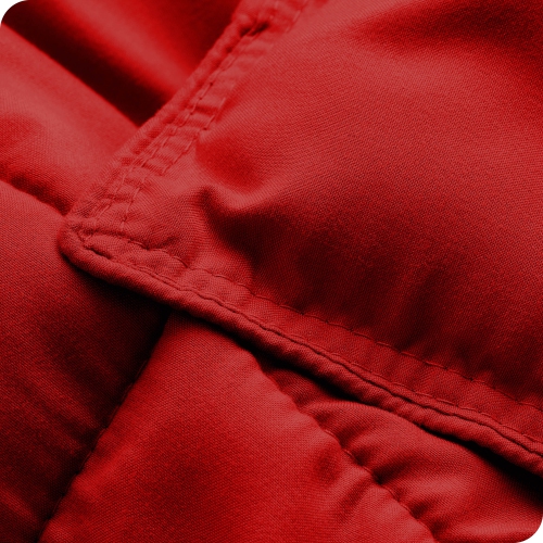 Bare Home Comforter Set - Goose Down Alternative - Ultra-Soft - Hypoallergenic - All Season Breathable Warmth - Queen, Red