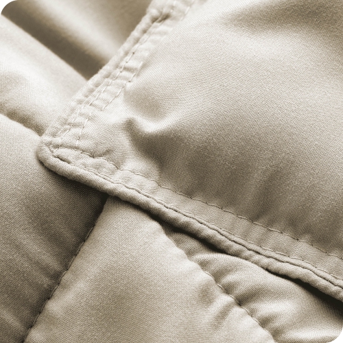 Bare Home Comforter Set - Goose Down Alternative - Ultra-Soft - Hypoallergenic - All Season Breathable Warmth - Twin/Twin XL, Sand