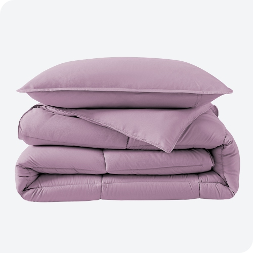 Bare Home Comforter Set - Goose Down Alternative - Ultra-Soft - Hypoallergenic - All Season Breathable Warmth - Twin/Twin XL, Lavender