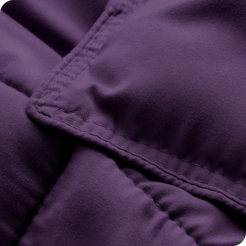 Bare Home Comforter Set - Goose Down Alternative - Ultra-Soft - Hypoallergenic - All Season Breathable Warmth - Twin/Twin XL, Plum