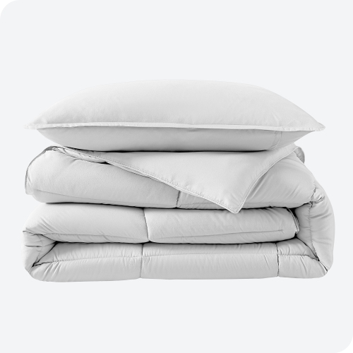 Bare Home Comforter Set - Goose Down Alternative - Ultra-Soft - Hypoallergenic - All Season Breathable Warmth - Twin/Twin XL, White