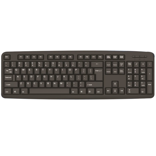 Elink - USB Desktop Keyboard with 104 Keys, 4 Feet Cable, Black