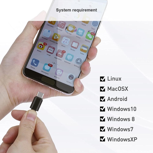 Compact Multi-sound USB and Type-C Sound Card with Noise Reduction Chip with 6 sound effects- PrimeCables®