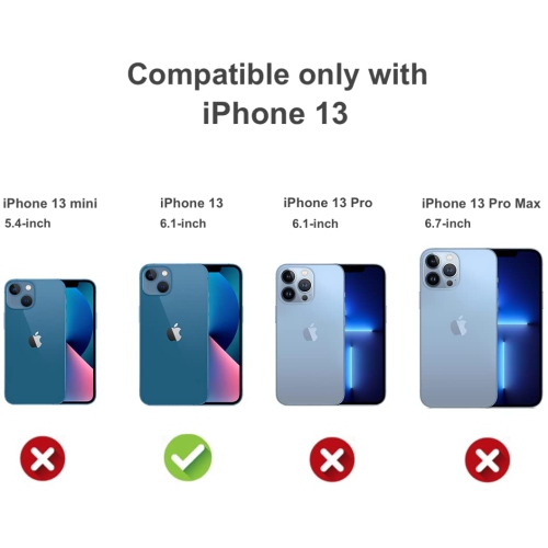 Coque iPhone 13, Jenuos Transparent Doux Souple Extrêmement Fin Housse TPU Silicone Etui pour iPhone 13 - Transparent