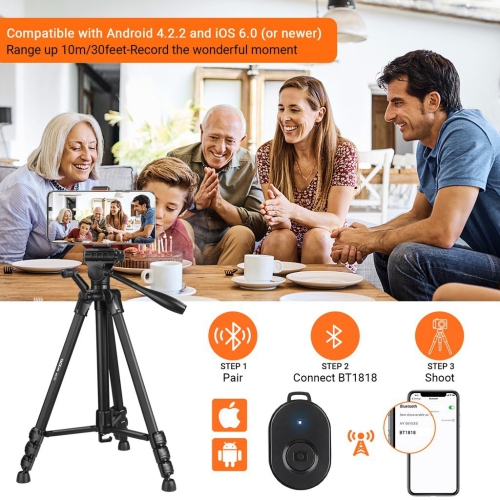 Lightweight Tripod 60" High Quality , Aluminum Travel/Camera/Phone Tripod With Carry Bag