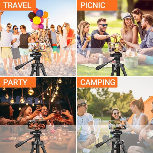Lightweight Tripod 60" High Quality , Aluminum Travel/Camera/Phone Tripod With Carry Bag