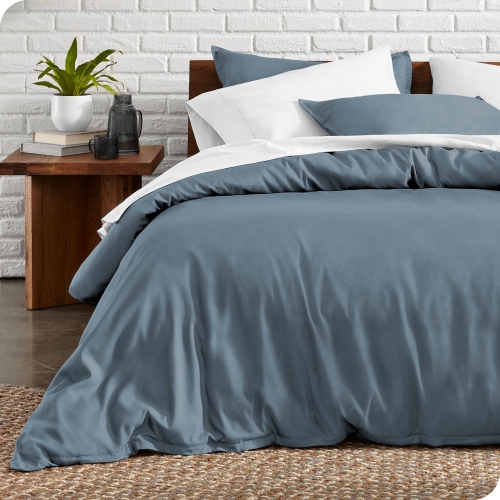 BARE HOME  Duvet Cover And Sham Set - Premium 1800 Ultra-Soft Brushed Microfiber - Hypoallergenic, Easy Care, Wrinkle Resistant - Queen, Coronet